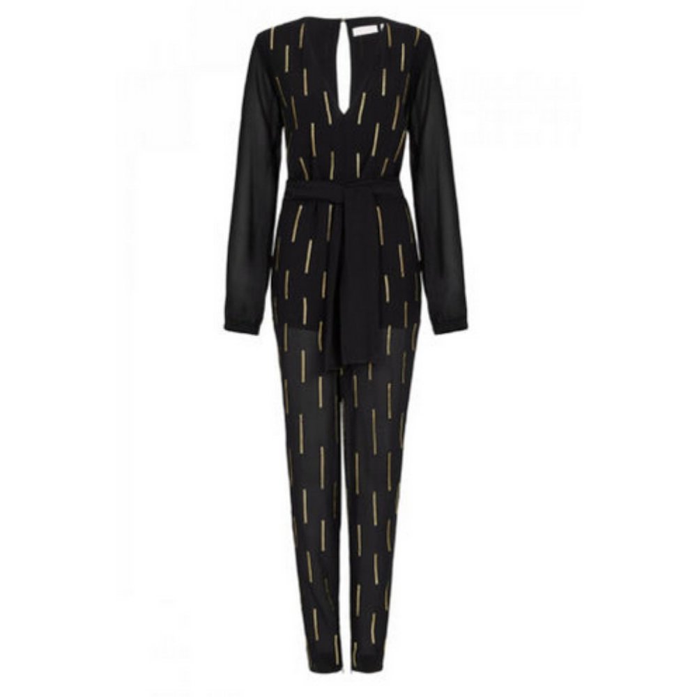 Sass & Bide Apollos Reign Black & Gold Jumpsuit 4